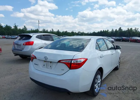 2016 Toyota Corolla Le from USA, damaged, VIN 5YFBURHEXGP371801